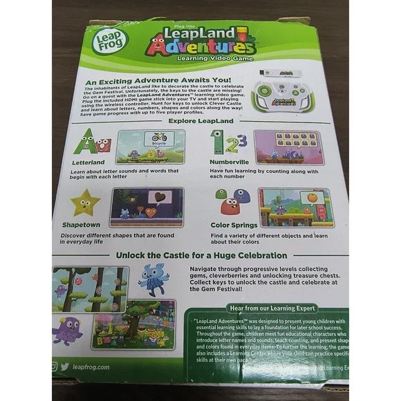 LeapFrog LeapLand Adventures Learning TV Video Game - English Edition, Wireless
